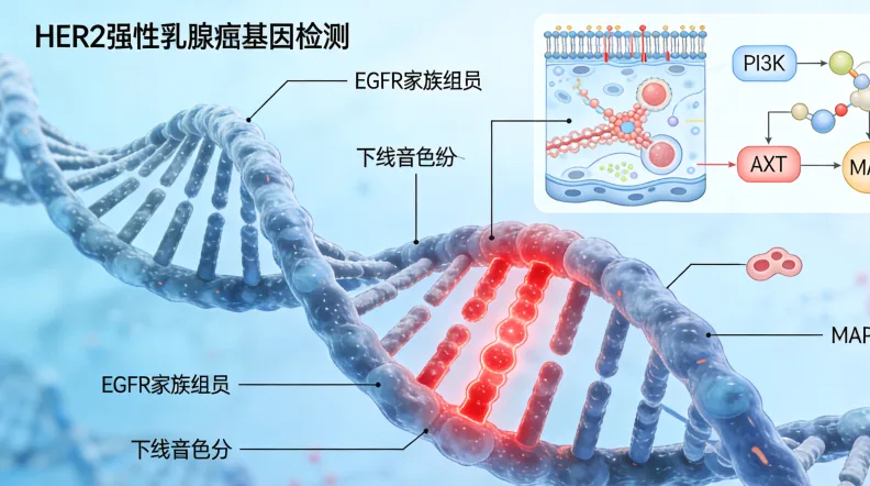 医生与患者共同查看病理报告示意图