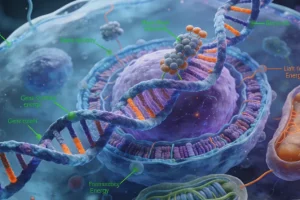 医生与患者讨论基因检测报告