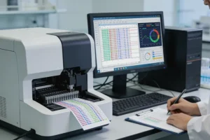 肿瘤外科医生与患者讨论家族史图谱