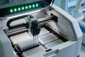 医生与患者沟通BRCA检测重要性的诊室场景