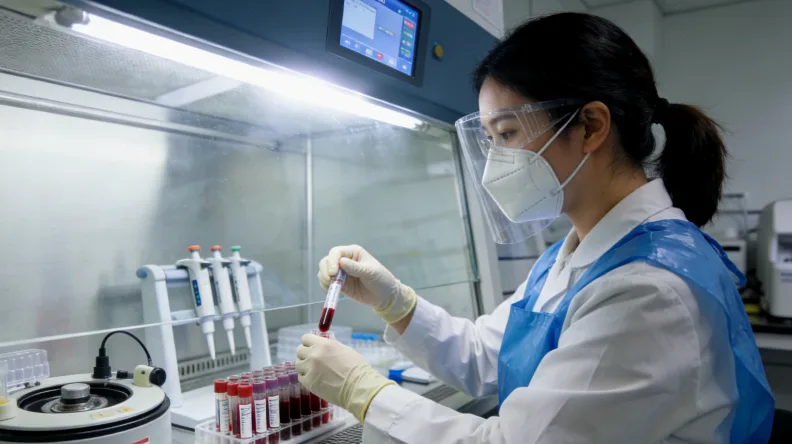 报告变异解读页的特写，突出五级分类标签