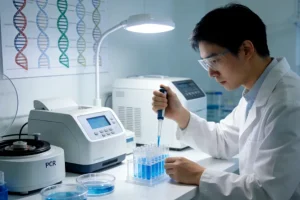 血液样本中ctDNA与正常cfDNA混合示意图