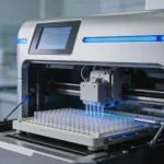 纳米孔长读长测序原理示意图