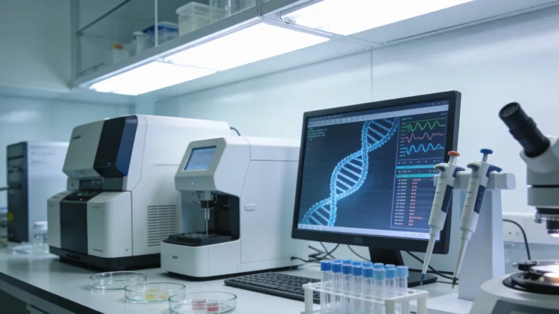 NGS测序工作原理流程示意图