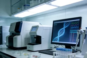 医生与患者沟通基因检测报告的场景