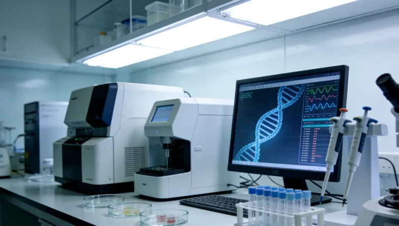 医生与患者沟通基因检测报告的场景