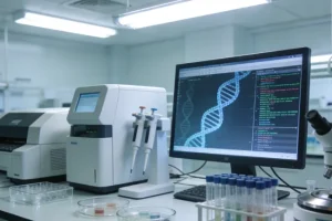 医生与肺癌患者沟通治疗方案的温馨场景