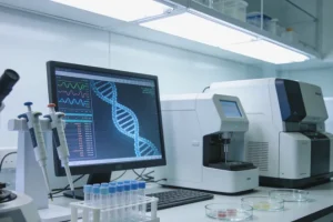 血液样本采集与检测流程示意图