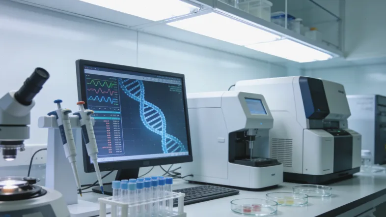 血液样本采集与检测流程示意图