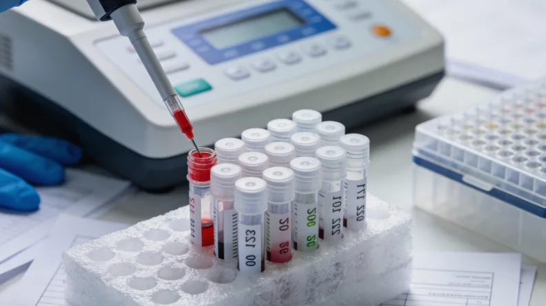 医生与患者共同查看CT影像讨论病情