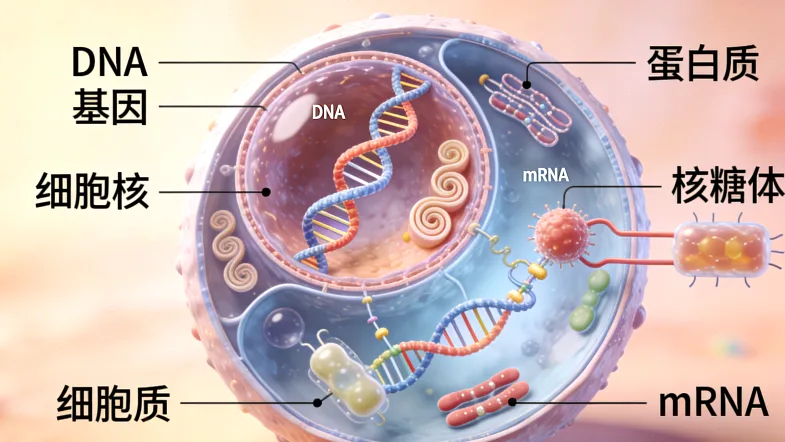 MSI检测原理示意图：DNA复制与错配修复