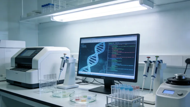 医生与患者共同查看CT影像并讨论病情