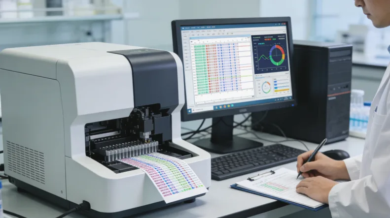 血液样本进入高通量测序仪的示意图