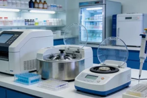 医生与患者讨论体检报告的场景