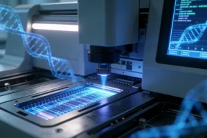 血液样本中提取出的DNA片段示意图