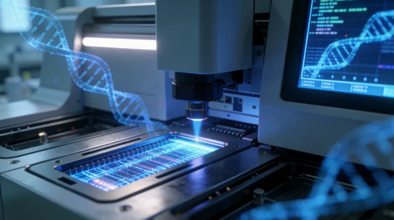 血液样本中提取出的DNA片段示意图