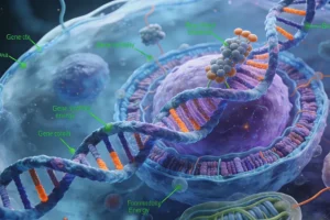 ctDNA从肿瘤释放进入血液循环示意图