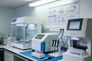 医生与患者家属沟通基因检测报告的场景