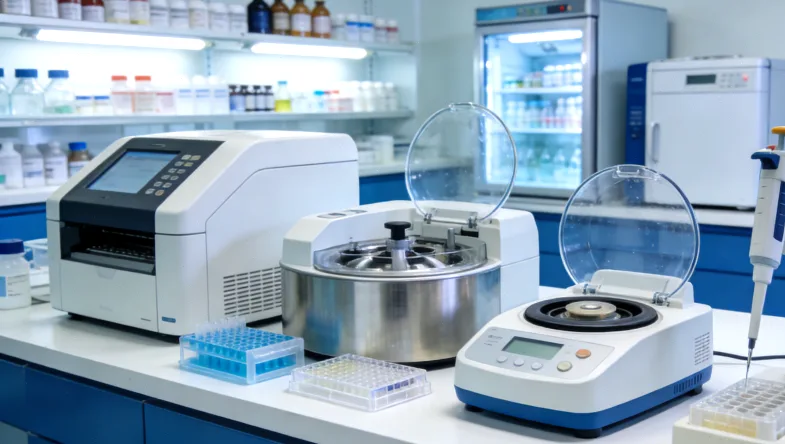 医生与患者共同查看基因检测报告示意图