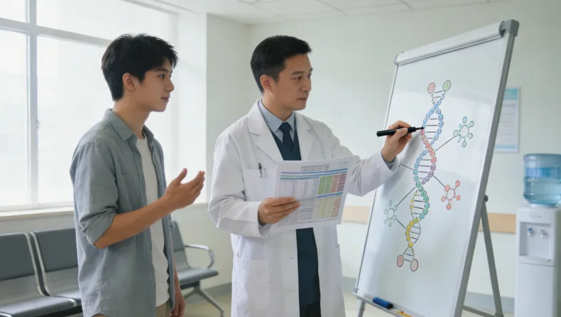 肿瘤异质性示意图：展示不同克隆细胞混杂