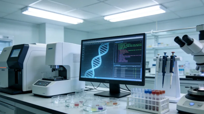 国家医保药品目录封面与基因检测报告叠放