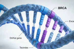 胃癌细胞与微卫星DNA序列示意图