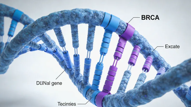 胃癌细胞与微卫星DNA序列示意图