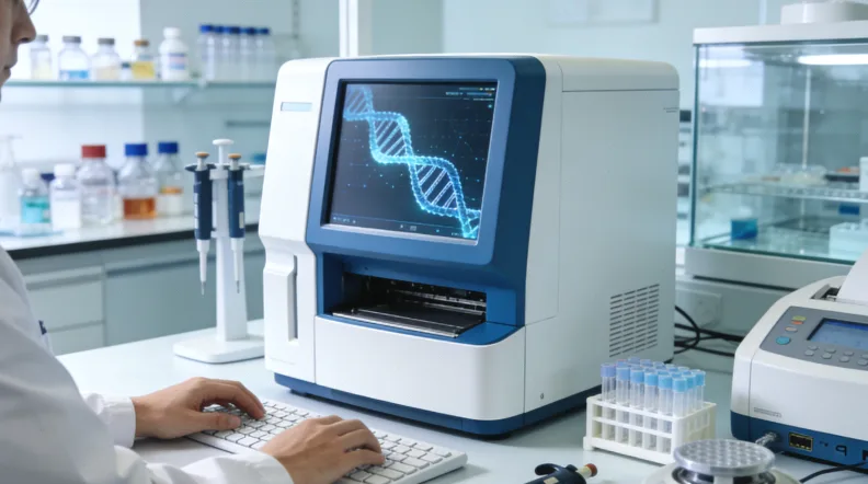 晚期胃癌患者与医生讨论基因检测报告场景