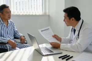 肝癌组织穿刺活检示意图