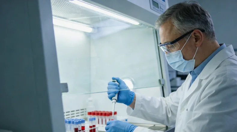 石蜡组织块被切成薄片制成白片