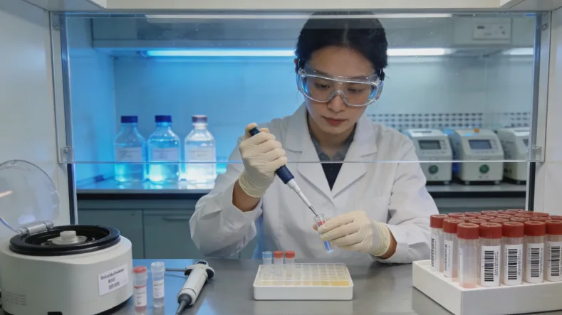 两位不同年龄女性手持相似的检测报告