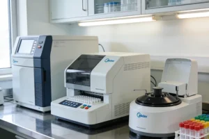 早期乳腺癌患者与医生共同查看病理报告