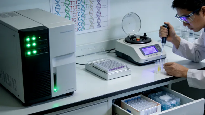 基因检测报告单与复发评分示意图