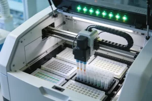 医生与患者共同查看基因检测报告