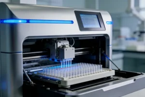 神经内科医生与患者共同查看基因检测报告