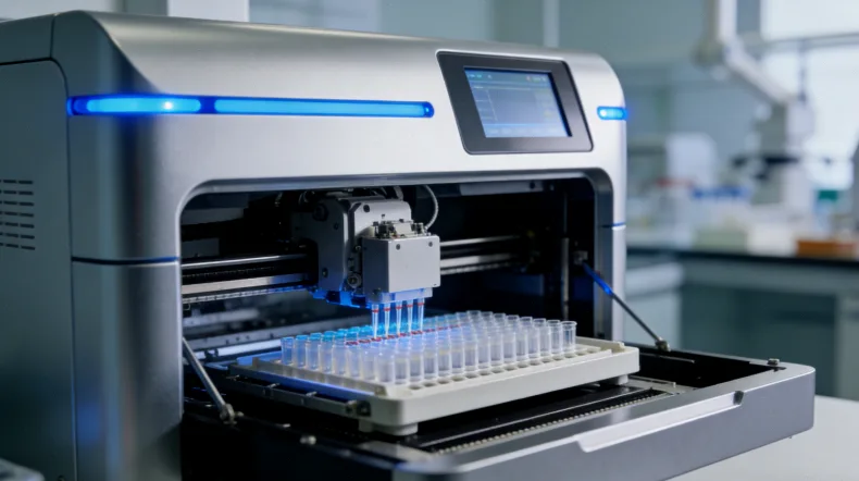 神经内科医生与患者共同查看基因检测报告