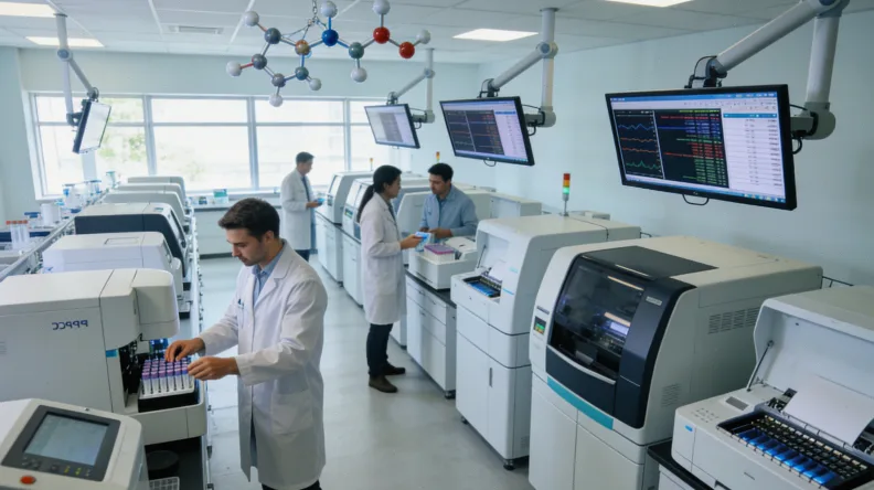 多基因检测报告示意图，展示靶点与免疫指标