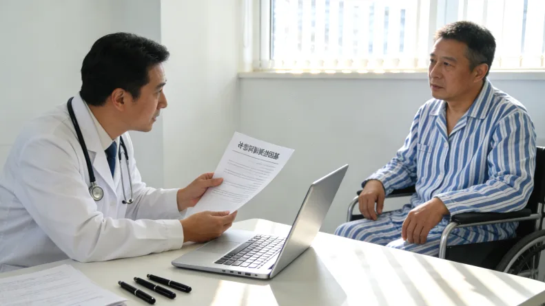 临床试验招募信息查询界面示意