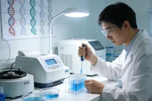 PD-L1蛋白与PD-1受体结合示意图