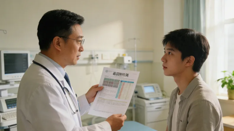 医护人员进行静脉采血样本采集