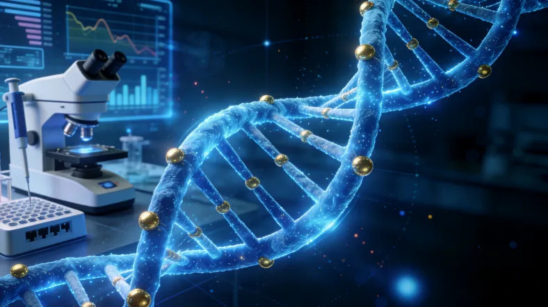 医生与患者在诊室沟通基因报告
