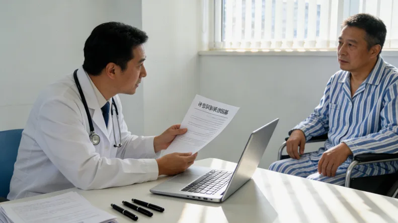 肺癌组织切片ROS1免疫组化染色示意图