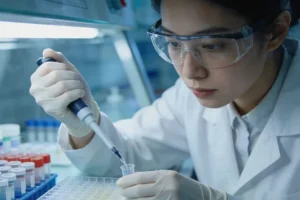 ROS1基因融合驱动肺癌细胞生长示意图