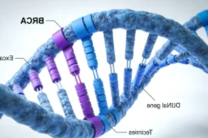 医生与患者讨论基因检测报告