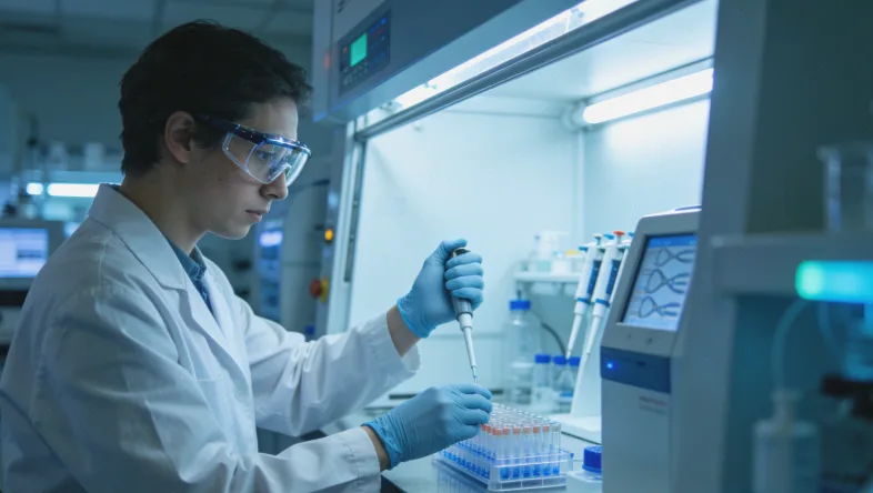 组织活检与血液抽检示意图对比