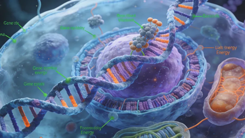 医生与患者沟通基因检测方案的场景插图