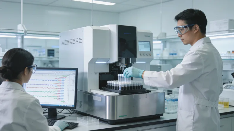 不同基因检测技术（FISH、NGS）原理对比示意图