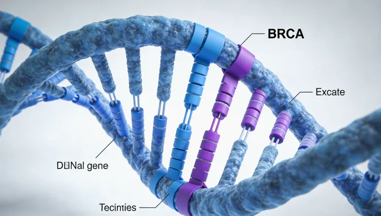 临床医生与患者共同查看基因检测报告的场景