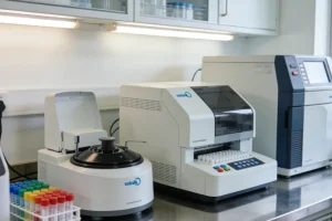 医生与患者家属沟通基因检测方案的场景