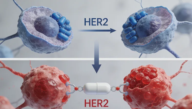 儿童肿瘤患者接受靶向药物治疗的示意场景